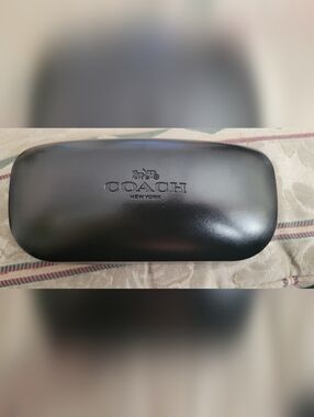 Coach Large Black Hard Shell Eyewear Case